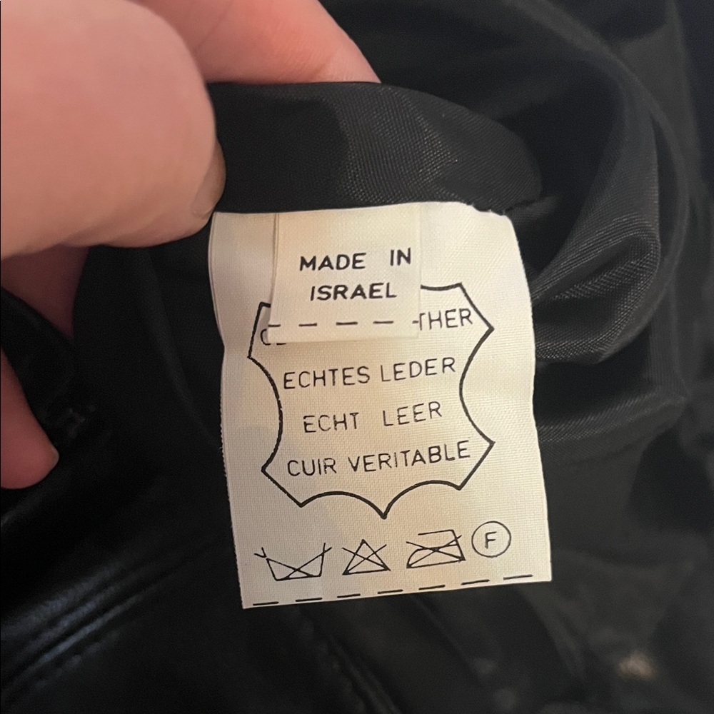 Vintage Lora Genuine Black Leather Skirt - Picture 6 of 8
